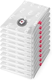 Compactor Space Saving Vacuum Storage Bag, Extra-flat, Size L, 80 x 100 cm, Transparent, Aspispace Range, RAN4745