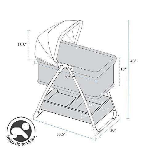 Delta Children 7RCC7HVP Simmons Kids City Sleeper Bedside Bassinet Portable Crib thumb #6