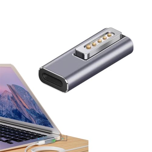 USB C Magnet Adapter für MacBook Pro/Air - USB C zu Magnetische T-Spitze für MacBook Pro/Air nach 2012 PD 45W-100W Ladegerät,USB C zu Magnetic T-Spitze Konverter - Magsafe 2, 100W C-zu-C Kabel