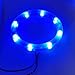 2 Pcs Blue LED Stainless Steel Cup Drink Holder with Drain & LED Marine Boat Rv Camper Seating