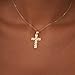 Jewelry America Solid 14k Yellow Gold Textured Nugget Cross Pendant