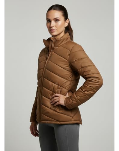 Image of FYLTR Women's Puffer Solid Color Standard Length Jacket | Winter Stylish Jackets for Women | Waterproof | Lightweight | High-Neck