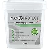 Nanoprotect Granulat gegen Ameisen | 5 kg Streu- und Gießmittel | Schnell- und Langzeiteffekt | Ameisenabwehr Innen und Außen | Staubfreies Ameisenstreumittel | Geruchlos