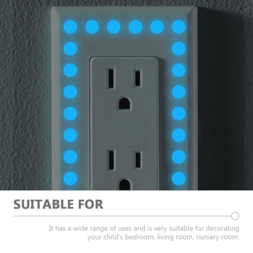 Adhesivos decorativos luminosos estrellas 2pcs azul miniatura 3