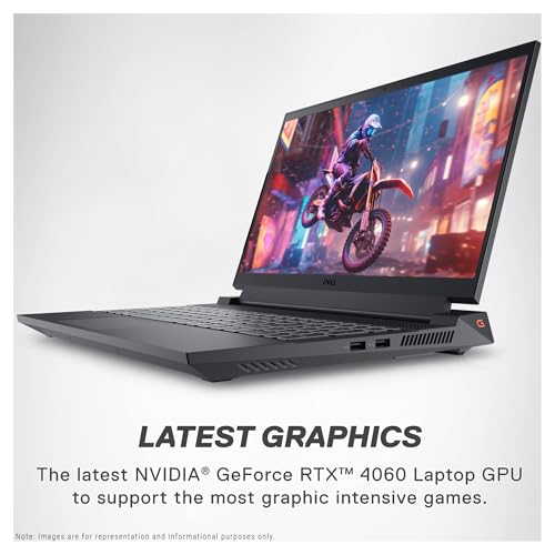 Image of Dell G15 5530 Gaming Laptop, 13th Gen Intel Core i7-13650HX, 64GB DDR5 RAM, 2TB PCIe SSD, 15.6 inch FullHD Display, RTX 4060, Backlit Keyboard, Windows 11 Home, Dark Shadow Gray - NPO Backpack