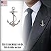 Anchor Pin, Pewter, A1026, 1.5 Inches, 100% Handmade in the USA, Boating, Sailing, Navy, Realistic, Metal, Lapel, Hat, Brooch, Gift, Jewlery, Over 3100 Unique Designs