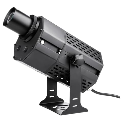 COLIFINE 240W LED Logo GOBO Projector Ip67 Waterproof DJ Effect Light Including Free Custom Glass GOBO to Project Image for Business Hotel Company Store Wedding Advertising Indoor and Outdoor Use Cover