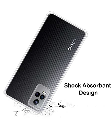 Image of Soft Flexible Silicone Back Cover Compatible with Vivo Y73, Transparent Case