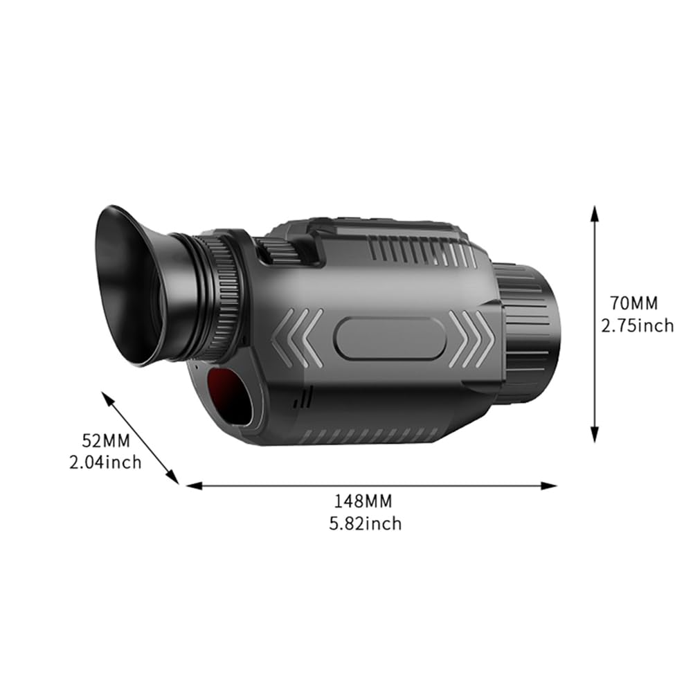 Monoculare Digitale A Infrarossi per Visione Notturna 4K, Immagine da 68 MP, Telescopio con Zoom Digitale 28X e WiFi per Ed Escursionismo