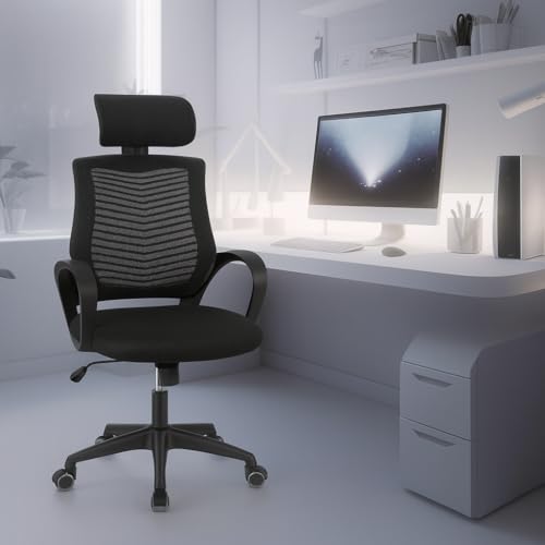 Cadeira de Escritório Ergonômica Diretor Com Apoio de Cabeça