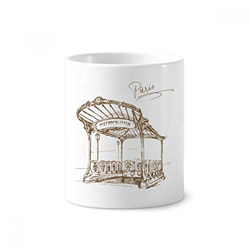 Mug station de métro Paris en céramique blanche supérieure, pot haut de gamme 350ml