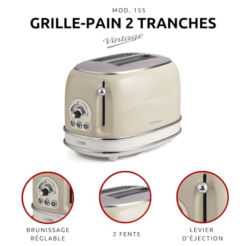 Grille pains 2 fentes vintage 1551 ariete - vue 6