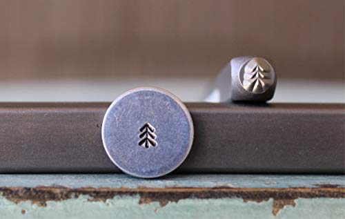 3mm Simple Pine Tree 1 Metal Punch Design Stamp - Supply Guy - CH-411