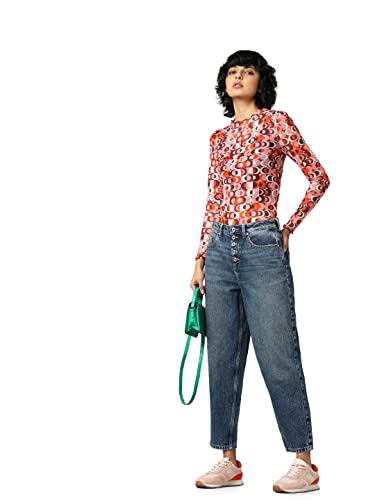 Image of ONLY Women's High Rise Mom Fit Jeans