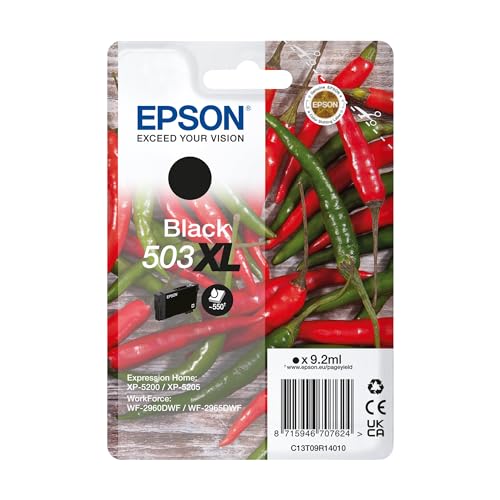 Epson 503XL Chillies, Genuine Black Ink Cartridge