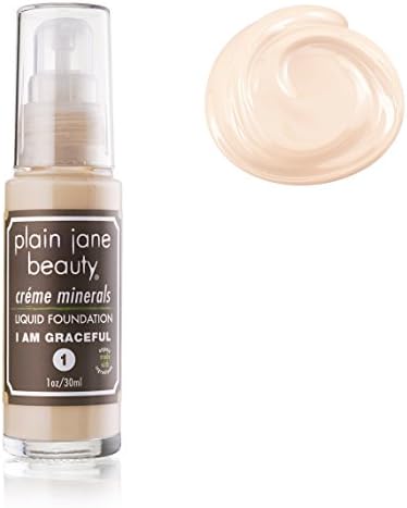 Plain Jane Beauty® Creme Minerals Organic Foundation :: Vegan - Non-toxic - Makeup (I AM Graceful #1)