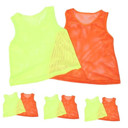 BESPORTBLE Youth Team Sports Vest 12-pack Basketball Soccer Pinnies Comfortable Bright Colors Washable for Boys and Girls Training Gym Portable