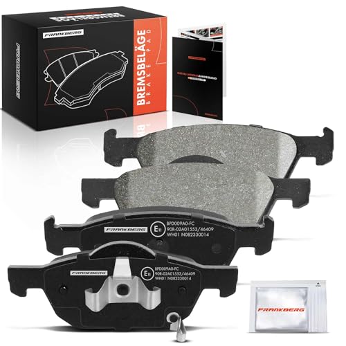 Frankberg 4 pastillas de freno para eje delantero izquierdo y derecho, compatible con Accord VIII CU 2.0L-2.4L 2008-2015 Accord VIII Kombi CW 2.0L-2.4L 2008-2015 Replace# 45022TL1G00