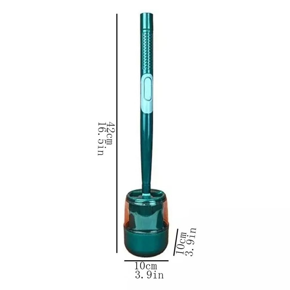 Juego de Portaescobillas Cepillos de baño de Mango Largo for Montaje en Pared, de Caucho termoplástico, con Juego de Soporte, Accesorios de baño escobillero