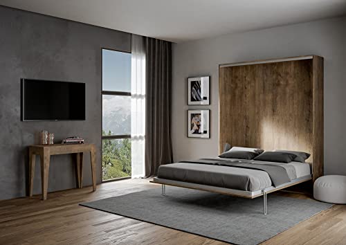 MATERIALI PREGIATI: Struttura del letto realizzata con pannelli di particelle di legno nobilitato sp.18 mm.