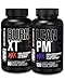 Jacked Factory Burn-XT Max - Thermogenic Fat Burner & Appetite Suppressant (90 Capsules) & Lean PM Max High-Performance Weight Loss, Fat Burner, & Appetite Suppressant (120 Capsules)