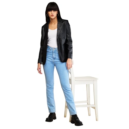 Image of Being Human Black Slim Fit Long Sleeve Women's Jacket Clothing
