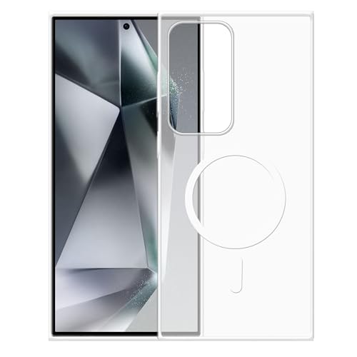 Image of amazon basics Luxury Paper Thin Case Cover for Samsung Galaxy S24 Ultra 5G 5G | Matte Finish | Compatible with magsafe | (White, Samsung Galaxy S24 Ultra 5G 5G)