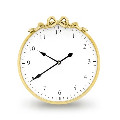 TopCity Vintage Gold Round Wall Clocks,30CM Decorative Wall Clock for Living Room, Metal Frame Retro Modern Numerals Clock for Bedroom,Kitchen,Office - Cosy Home Interiors TopCity Vintage Gold Round Wall Clocks,30CM Decorative Wall Clock for Living Room, Metal Frame Retro Modern Numerals Clock for Bedroom,Kitchen,Office