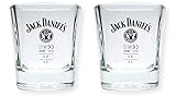 2 Stück Jack Daniels Whisky Tumbler - original Gläser 2cl/4cl Set