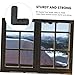 BAZEITFLOW 10pcs Screen Window Corner Brackets Plastic Joint Fasteners for Secure Frame Connections Easy Installation No Special Tools Needed for Window Repair Strengthening Joints