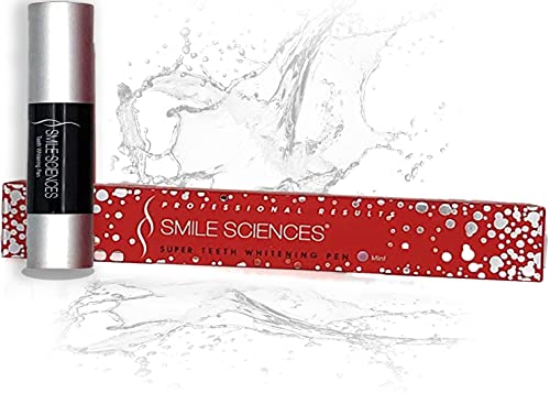 Image of Smile Sciences Jumbo Sized Teeth Whitening Pen for Whiter Smile, Professional Results at Home, Portable, Easy to Use, FDA Registered (Peppermint Flavor)