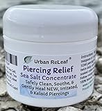 Urban ReLeaf Piercing Relief Sea Salt Concentrate AFTERCARE ! Safely Clean, Soothe & Gently Heal New Irritated & Keloid Bump Piercings. Effective Non-iodized Dead Sea Salt, Tea Tree Rosemary