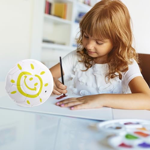 Balón de fútbol en blanco Mikinona DIY material PU manualidades creativas 4