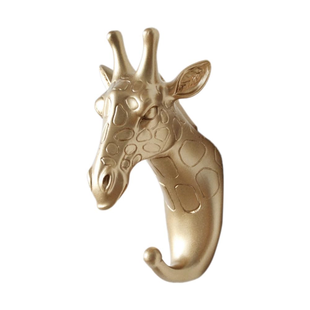 Wouueso As Shown Wall Mounted Hooks Animal Rack Coat Caps Wall Hanger Horse Elephant Hooks Decorative Decor Bathroom Accessories D