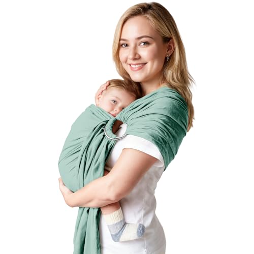 MISSWISDOM Baby Ring Sling Baby Carrier Newborn to Toddler Carrier (7-35 lbs), Baby Sling Carrier, Toddler Sling Carriers, Infant Wraps Carriers,...