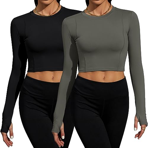 Image of Loovoo Women Workout Shirts, 1 /2 /3 Pack Short Sleeve Compression Tee | Tight Fit Gym Basic Tops, Athletic Quick Dry Crew Neck 4-Way Stretch, Flat Seams Ideal for Yoga, Gym, Running and Daily Wear