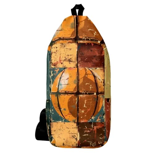 Mochila de baloncesto de hombro cuadrado con correa cruzada ajustable