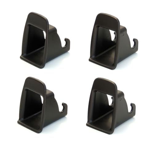 Aiuphing Isofix guide d'installation, système de fixation universel pour sièges de voiture, noir (4 pièces, noir)