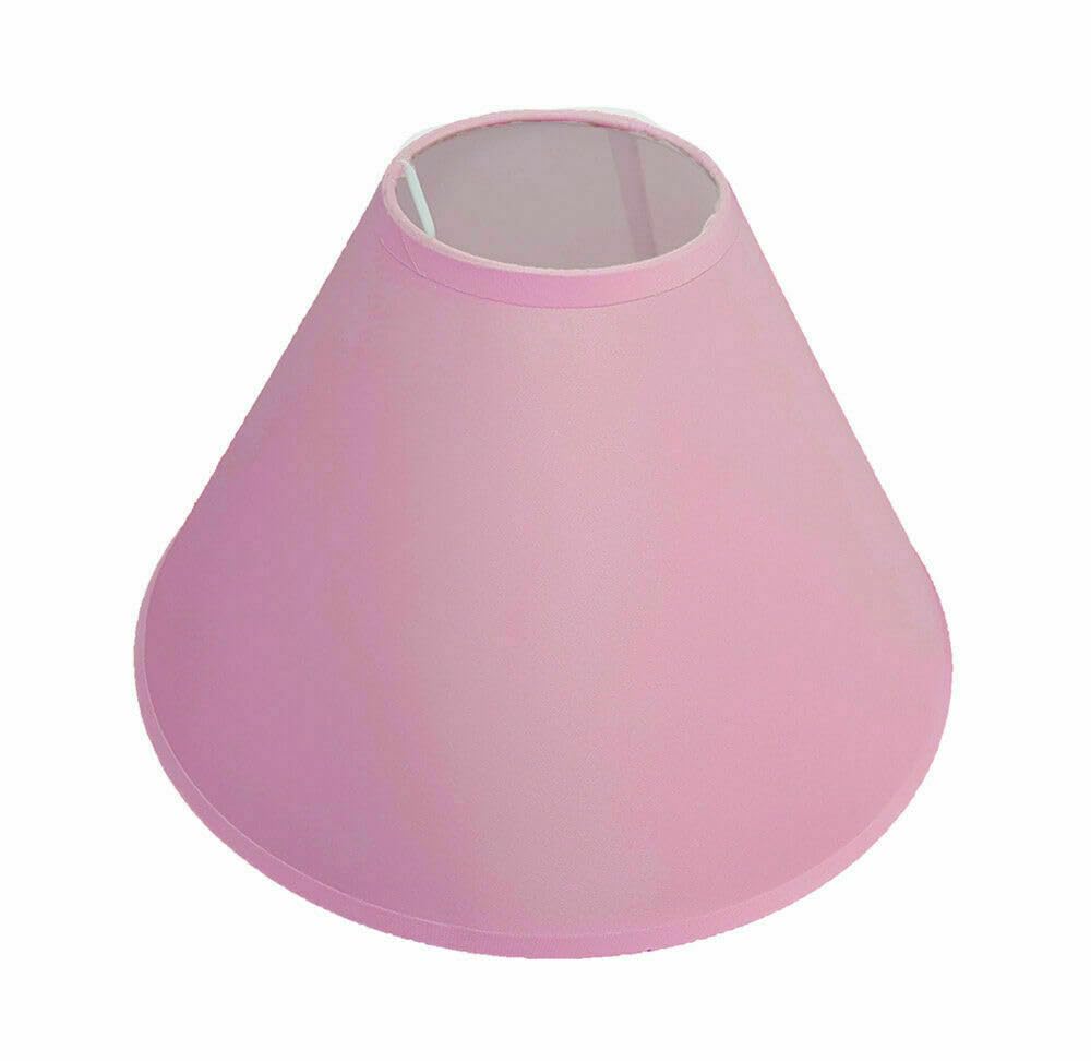 Sales Today Interiror Pink 12" (30Cm) Cotton Textured Fabric Coolie Light Shade Table Ceiling Lamp Shades (Pink)