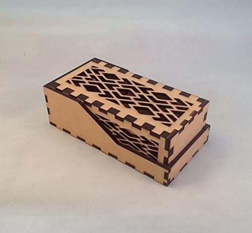 Mini Dice Tower and Tray v4 Clear Acrylic Window Laser Cut MDF Unique Gift