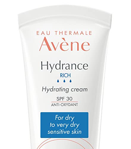 Avène Hydrance SPF30 Rich Hydrating Cream 40ml, Moisturiser with SPF for Dehydrated Skin, Hydrating Cream, UV Protection
