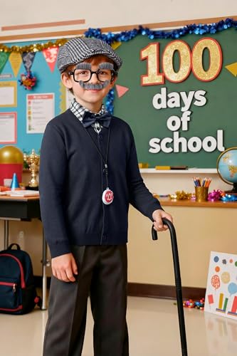 Disfraz completo de viejo para niños 5-7 años miniatura 6