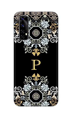 Image of Printed Hard Back Cover Case for Realme Narzo 20 Pro | Realme 7 | Realme Narzo 30 4G Back Cover (Alphabet P) -1803
