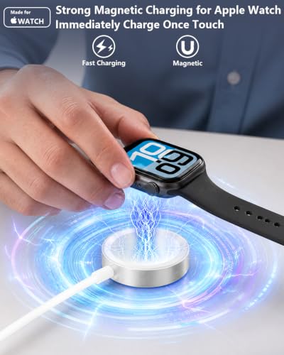 Image of [Apple MFi Certified] Apple Watch Charger Fast Charging, Stuffcool 2Pack 6.6FT USB to iWatch Magnetic Charger Portable Wireless Fast Charging Cord for Apple Watch Series Ultra /11 /10 /9 /8 /7 /6 /SE /5 /4 /3 /2