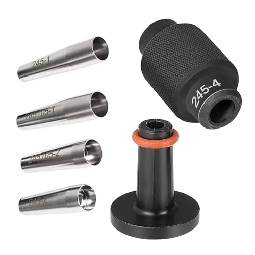 pinflaw 1 PC Automotive Fuel Injector Seal Tool Kit, CNC Process Metal Accessories, Replacement for OEM Part Number 18683AA000 EN-51105 EN-49245, Compatible with General Motors (Black & Silver)