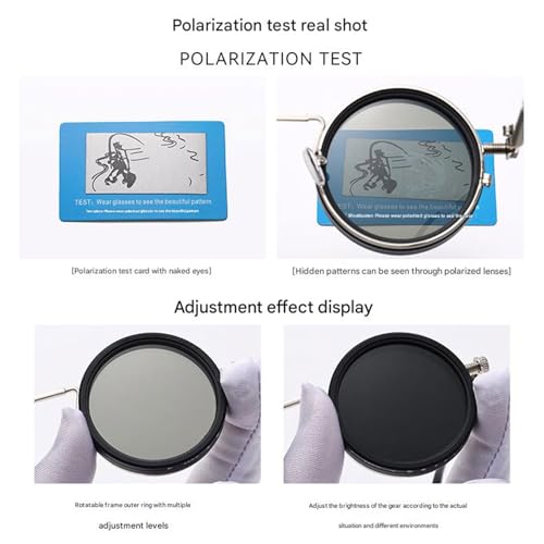 Organismt Sunglasses,Adjustable Tint Rounded Polarized Lenses,400V Lens FlexiTint Retro Sunglasses4