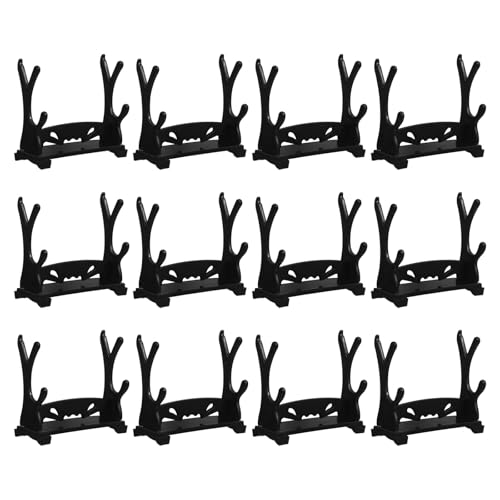 YARNOW Expositor de 12 Piezas para Maquetas de Juguete Soporte de Plástico para Decoración y Almacenamiento en Escritorio