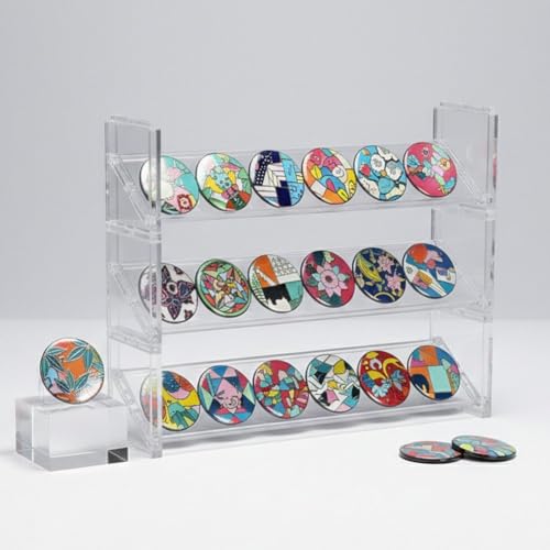 Vitrine de rangement pour boutons et petits objets de collection sur étagère - 6