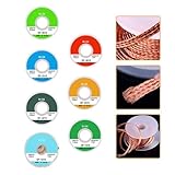 CashMuch Entlötlitze Lötzinn Entferner Docht, 1,5 m reiner Kupferdraht für Leiterplattenreparatur und Elektroniklöten, 1,0 mm bis 4,0 mm Breitenoptionen