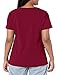 Dickies Women's Xtreme Stretch Junior Fit V-Neck, Wine, Large